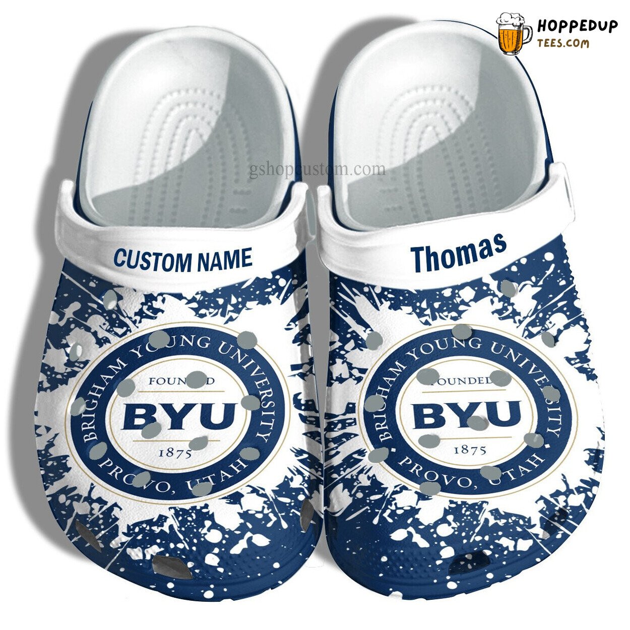 Brigham Young University Grad Custom Croc Shoes Admission Gift