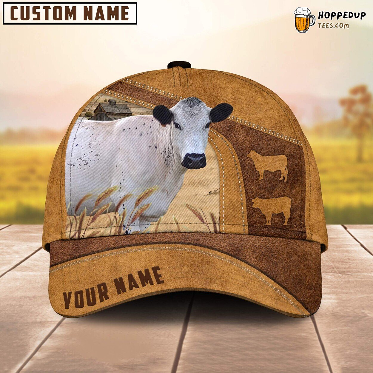 British White Park Cattle Custom Name Cap Farm Baseball Farmer Lover British White Park Cattle Custom Name Cap Farm Baseball Farmer Lover