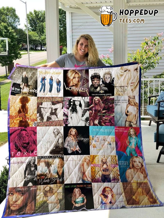 Britney Spears Singles Quilt Blanket Perfect Gifts For Your Loved Ones Jersey Shirt