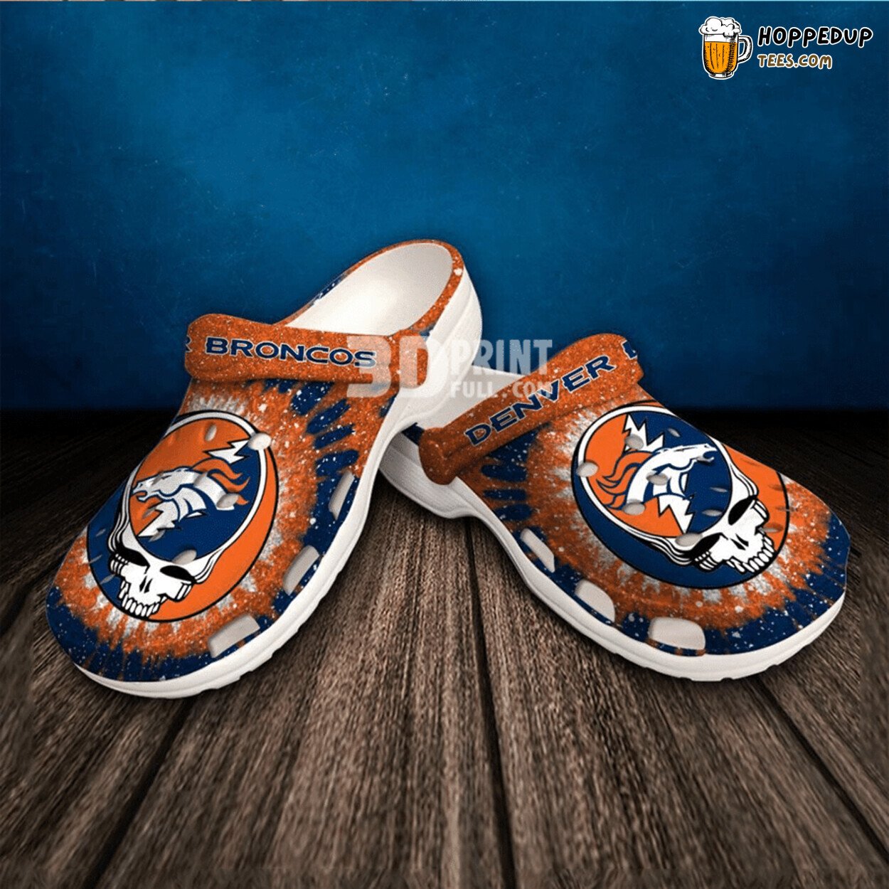 Broncos Custom Name Themed Comfortable Stylish Unique Clog Shoes
