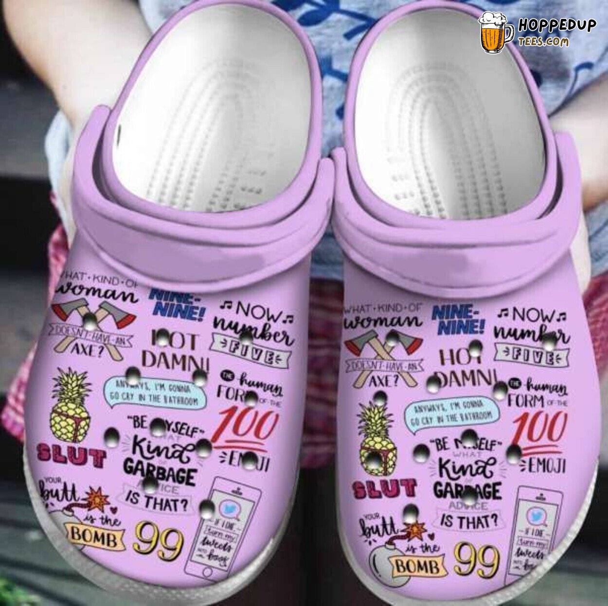 Brooklyn Themed Durable Comfortable Stylish Clog Shoes