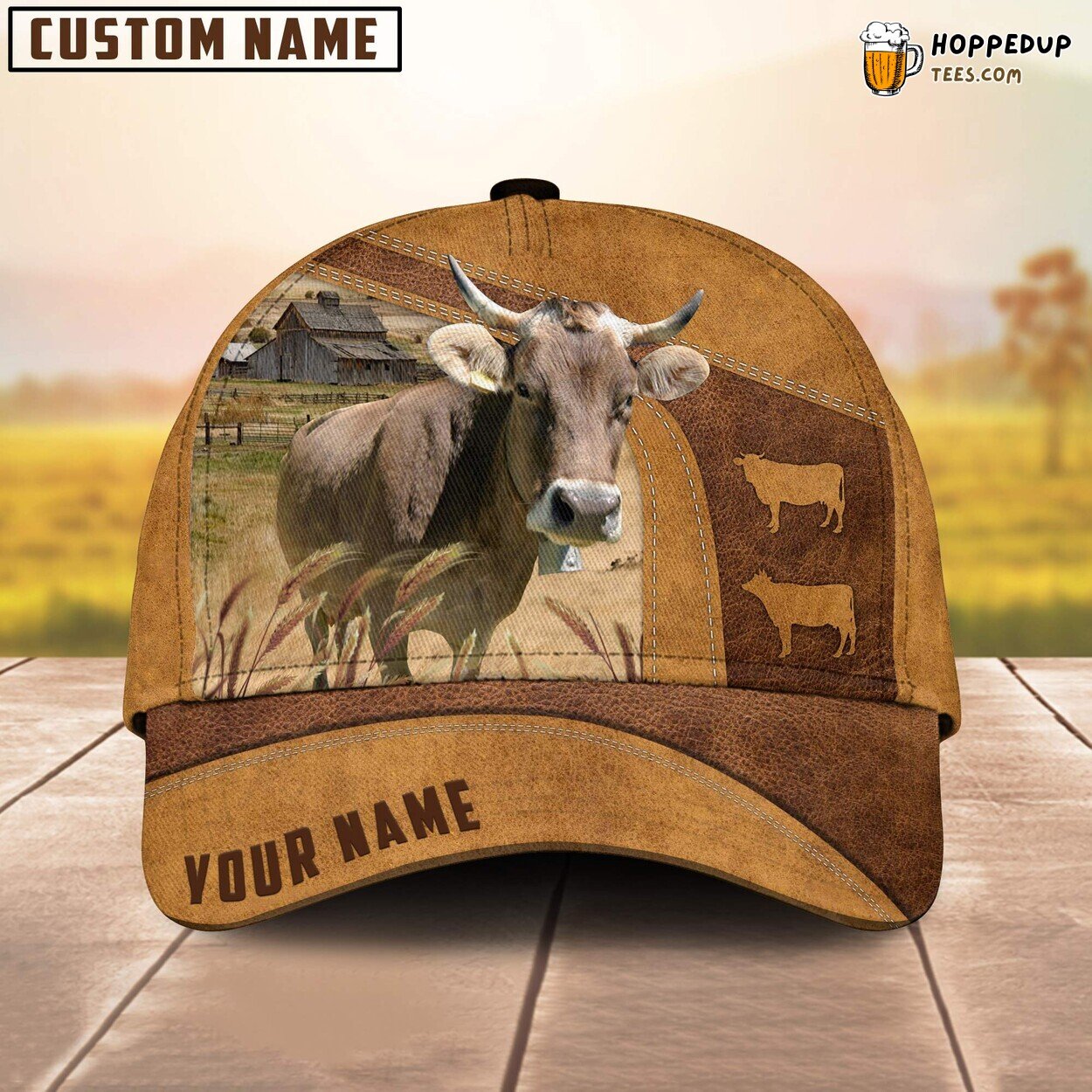 Brown Swiss Unique Farm Baseball Cap Fervent Farmer Lover Brown Swiss Unique Farm Baseball Cap Fervent Farmer Lover