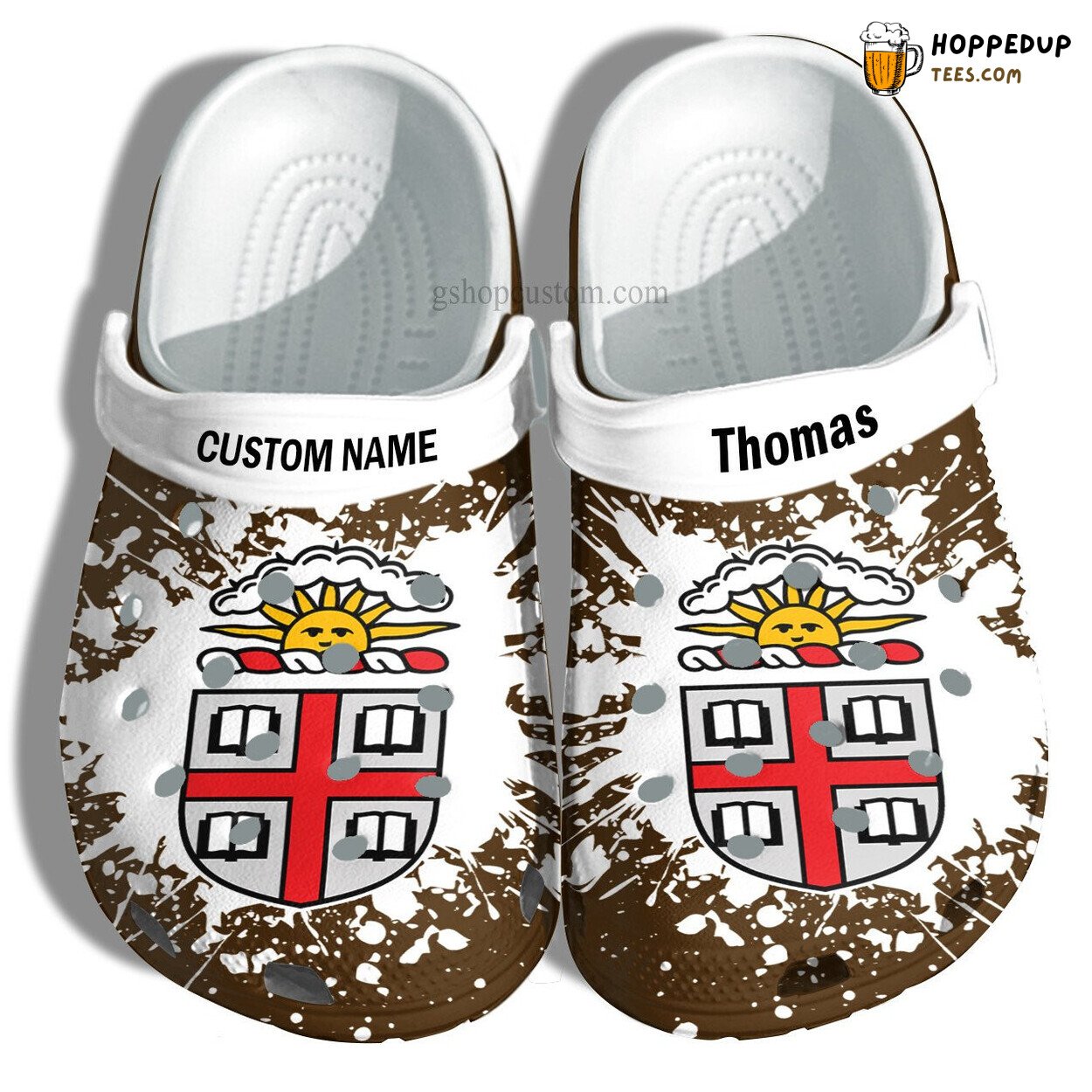 Brown Univ Graduation Custom Croc Shoes University Admission Gift