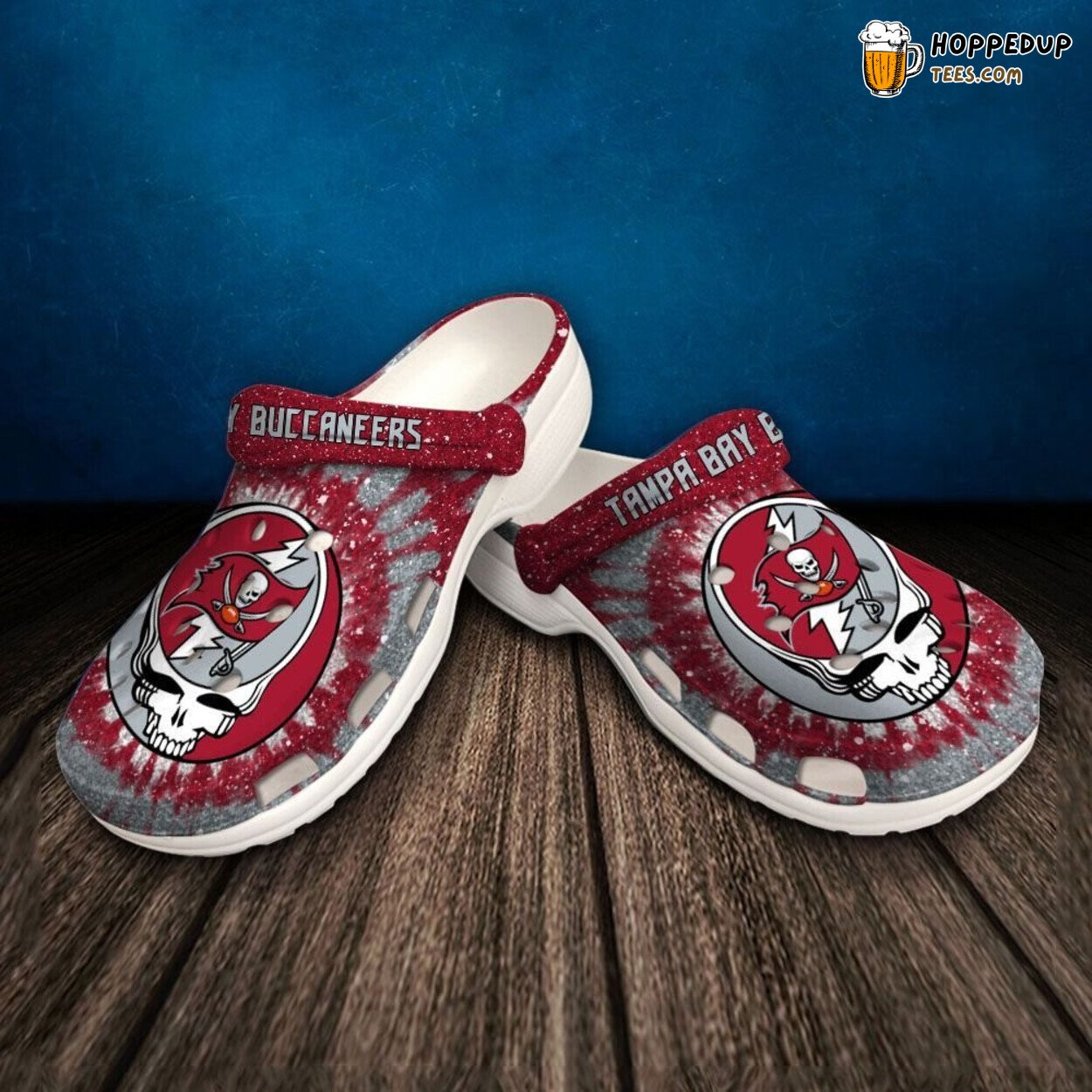 Buccaneers Custom Name Themed Comfortable Stylish Clog Shoes Design