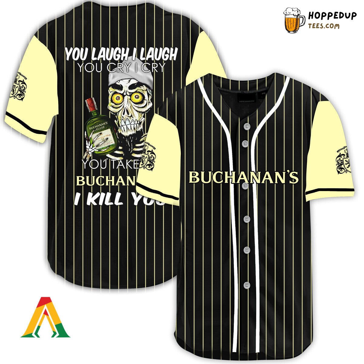 Buchanan’s Whisky Defender Baseball Jersey Unique Laugh Cry Design Edition