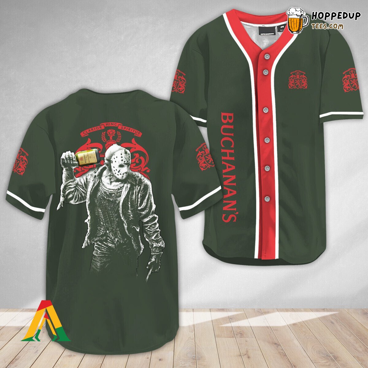 Buchanans Whisky Jason Voorhees Horror Baseball Jersey Unique Design