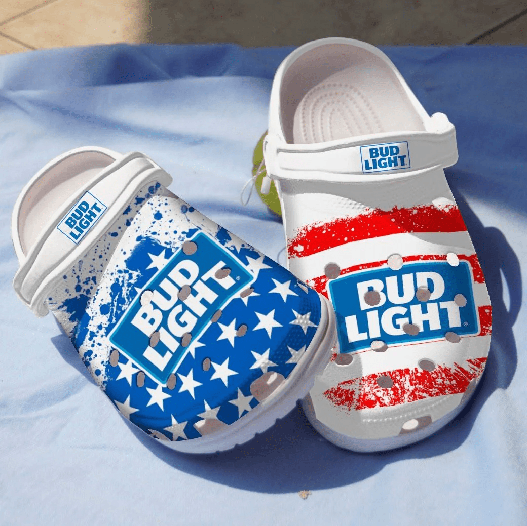 Bud Light Beer Adult Crocs Comfortable Clogs HU