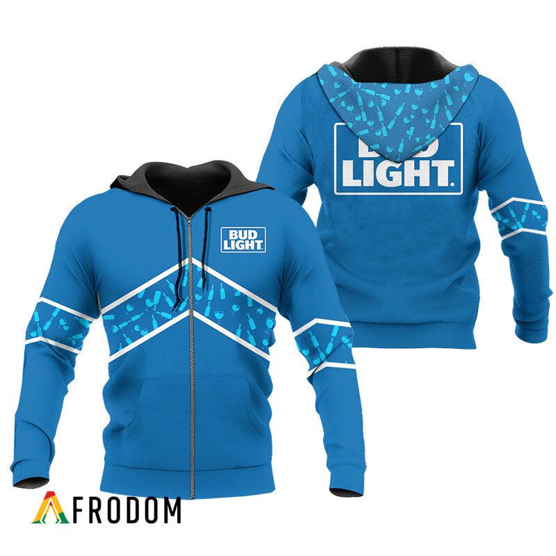 Bud Light Beer Blue Wine Pattern Hoodie HU