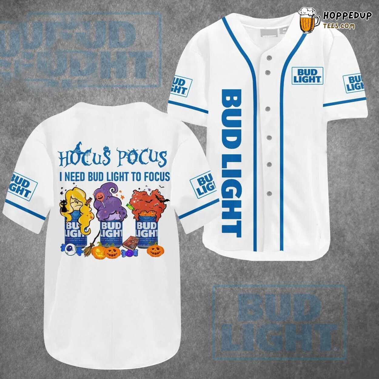 Bud Light Beer Hocus Pocus Distinctive Baseball Jersey Gift