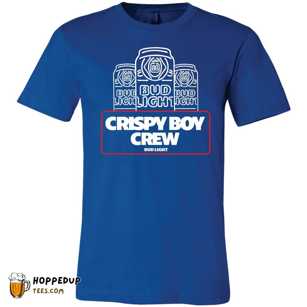 Bud Light Crispy Boy Crew Cans White T-Shirt HU