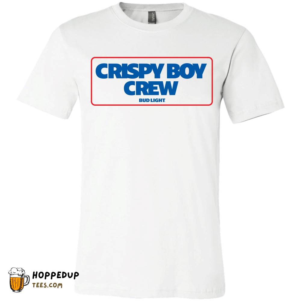 Bud Light Crispy Boy Crew Classic White T-Shirt HU Bud Light Crispy Boy Crew Classic White T-Shirt HU