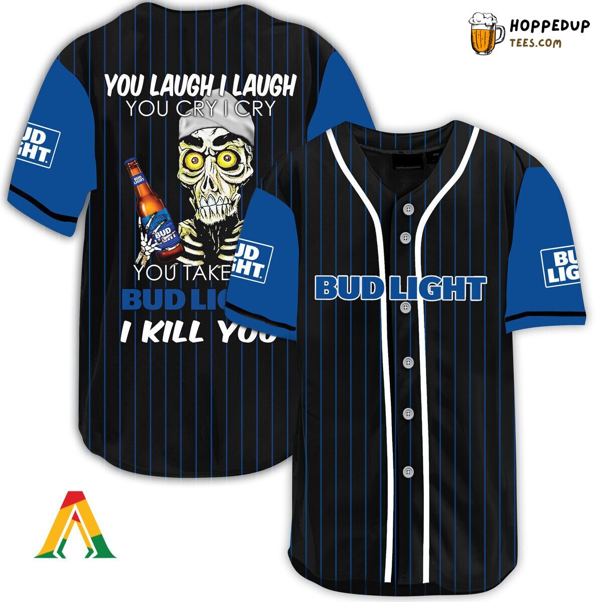 Bud Light Defender Baseball Jersey Unique Laugh Cry Themed Design Distinctive