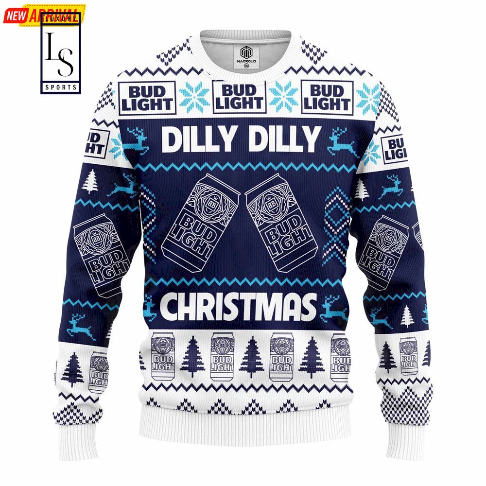 Bud Light Dilly Dilly Christmas Ugly Sweater HU