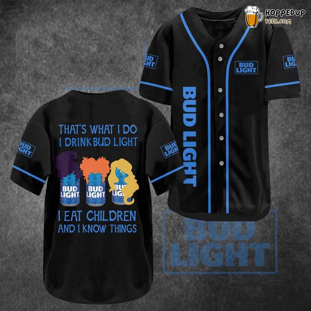 Bud Light Distinct Hocus Pocus Baseball Jersey Theme