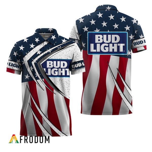 Bud Light Esports Fourth Of July Polo Shirt HU
