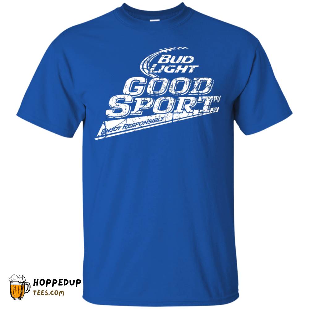 Bud Light Good Sport Worn Pattern Tee HU