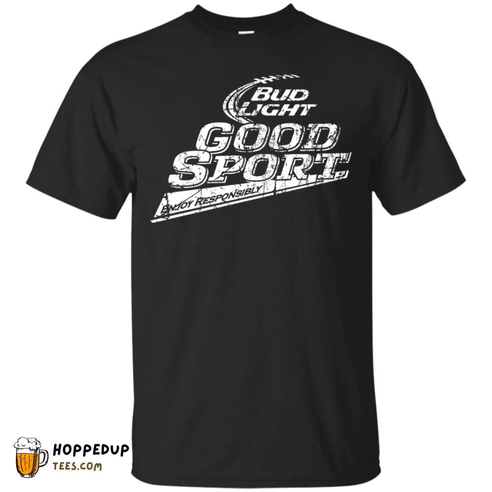 Bud Light Good Sport Worn Pattern Tee HU
