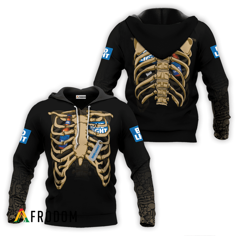 Bud Light Halloween Ribcage Hoodie HU