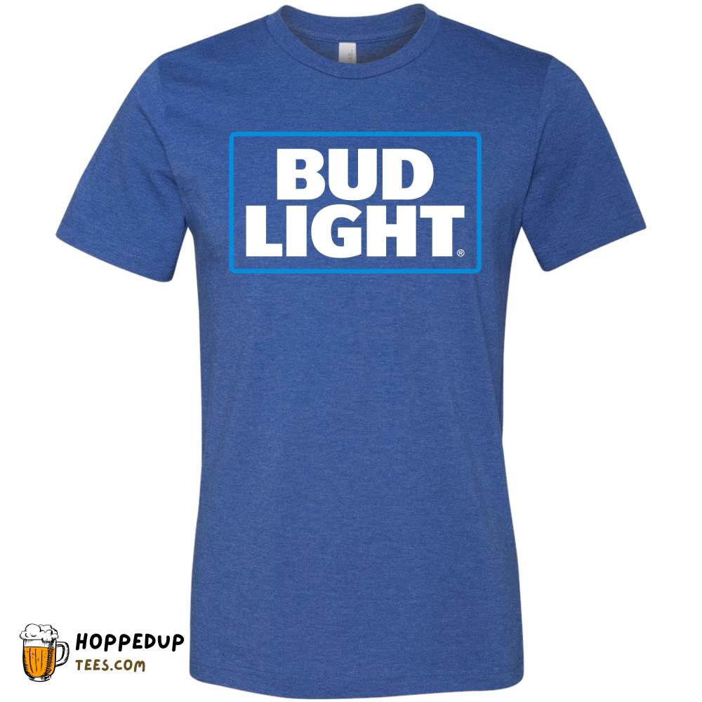 Bud Light Heather True Royal Cotton Tee HU Bud Light Heather True Royal Cotton Tee HU