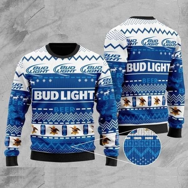 Bud Light Holiday Cheer Christmas Sweater HU