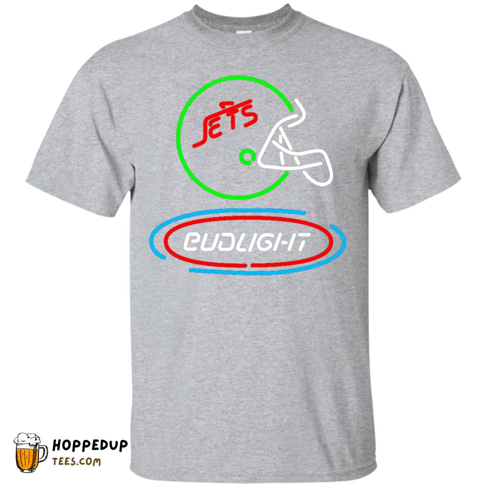 Bud Light Jets Helmet Graphic Pattern T-Shirt HU