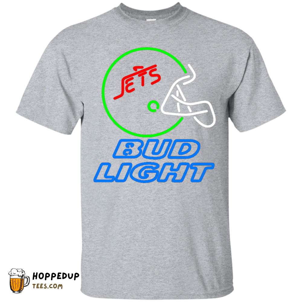 Bud Light Jets Helmet Graphic Pattern Tee HU
