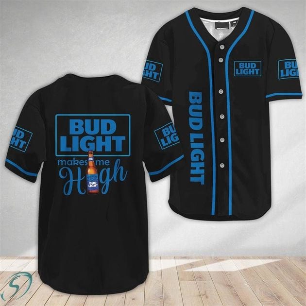 Bud Light Make Me High Themed Baseball Jersey HU