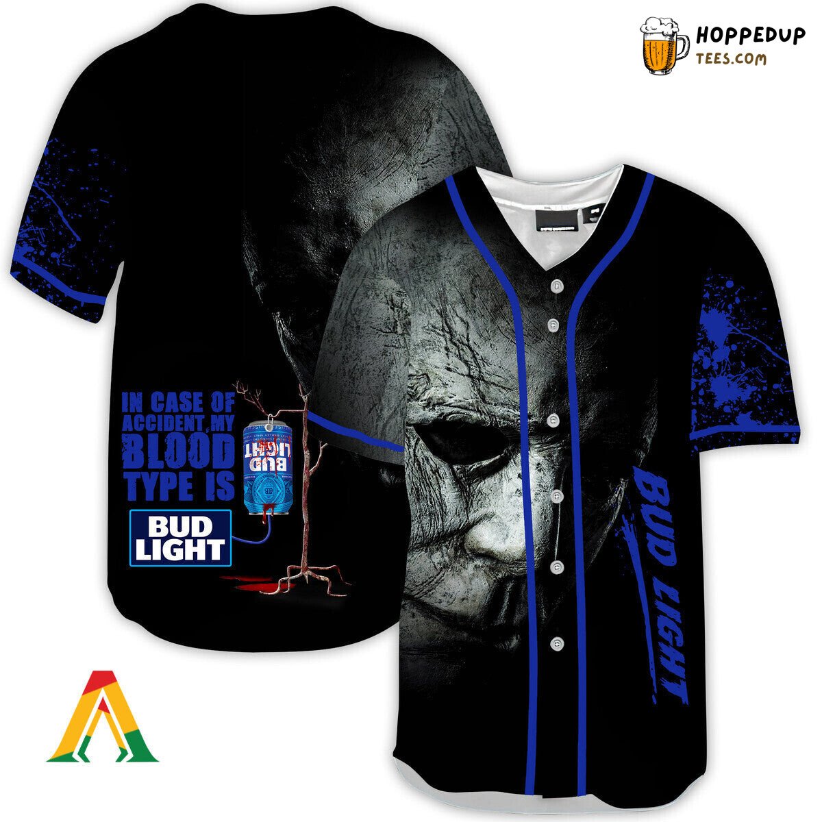 Bud Light Michael Myers Distinctive Halloween Horror Baseball Jersey