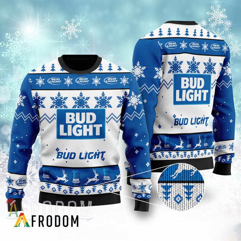 Bud Light Original Ugly Sweater for Christmas HU Bud Light Original Ugly Sweater for Christmas HU