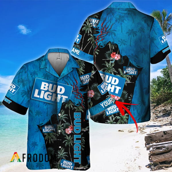 Bud Light Personalized Hawaiian Shirt Aloha God Theme HU