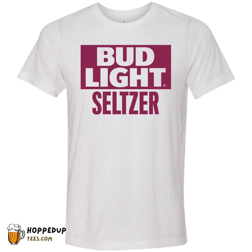 Bud Light Seltzer Black Cherry Square Logo Tee HU