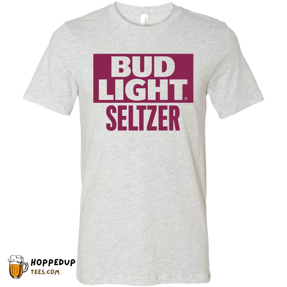 Bud Light Seltzer Black Cherry Square Logo Tee HU