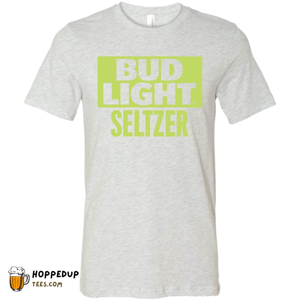 Bud Light Seltzer Lemon Lime Square Logo White Tee HU