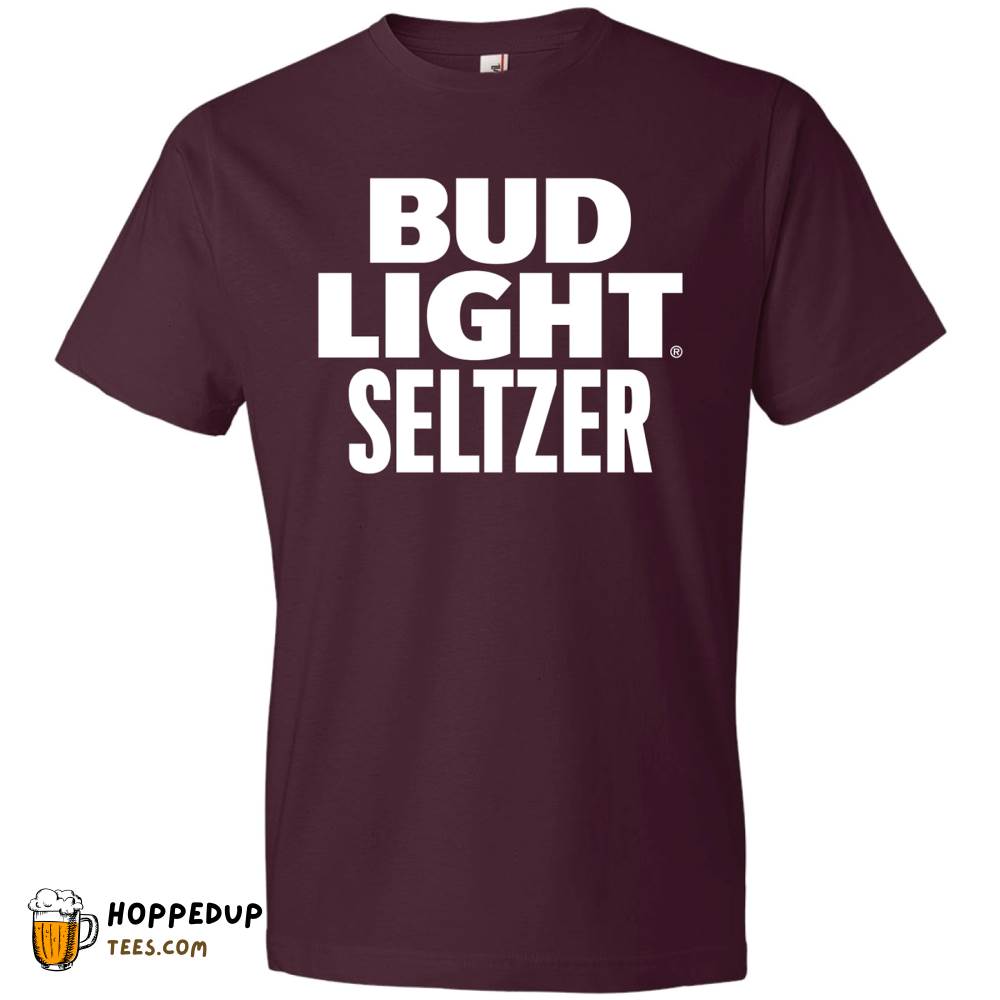 Bud Light Seltzer Mango One Color Logo Gold Tee HU