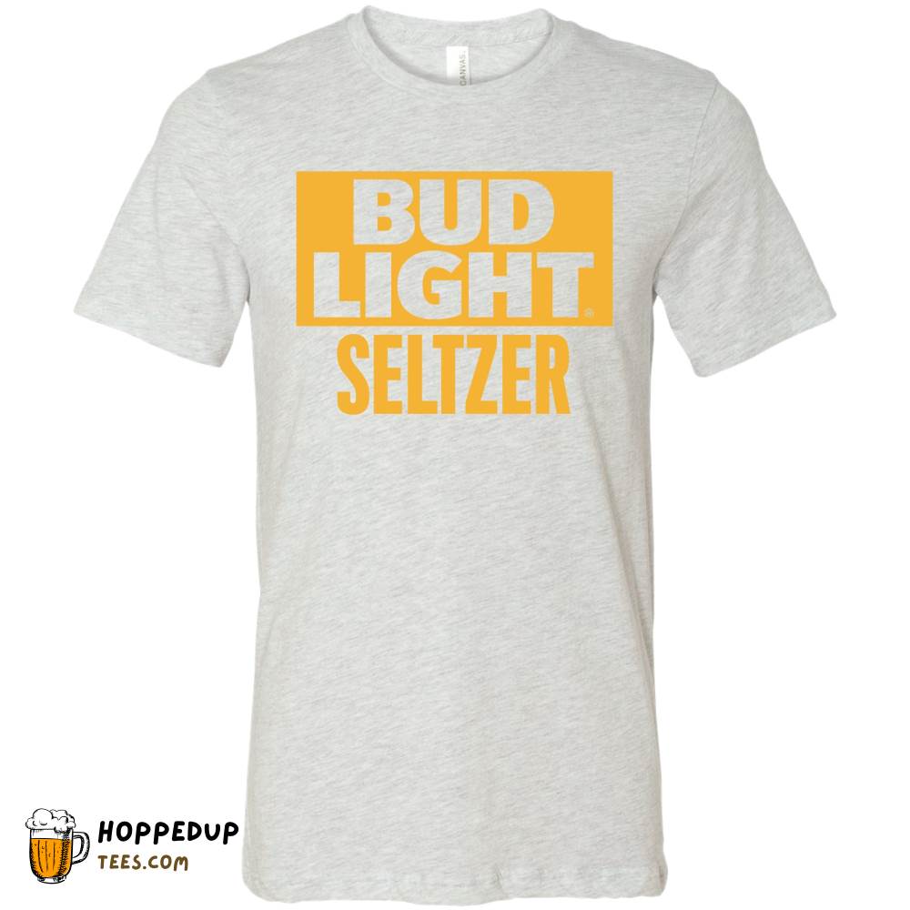 Bud Light Seltzer Mango Square Logo White Tee HU