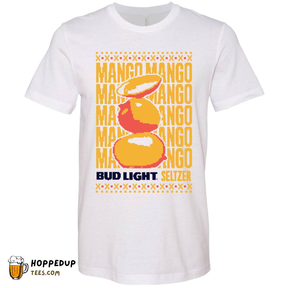 Bud Light Seltzer Mango Stack White Tee HU