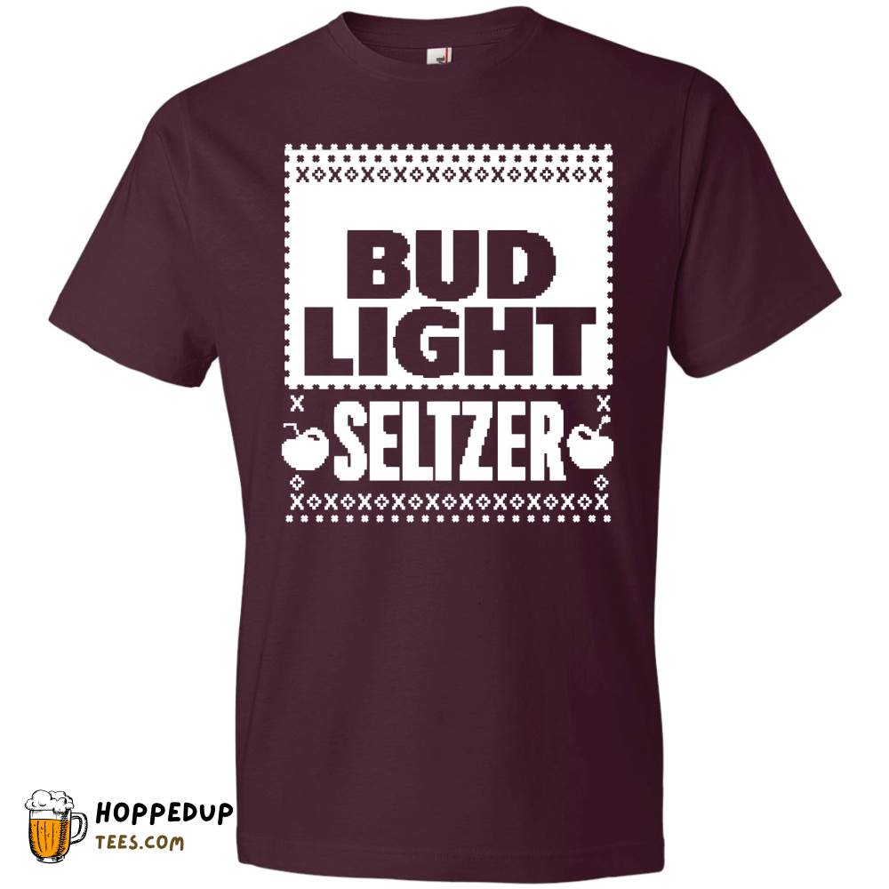 Bud Light Seltzer Maroon Black Cherry Tee HU