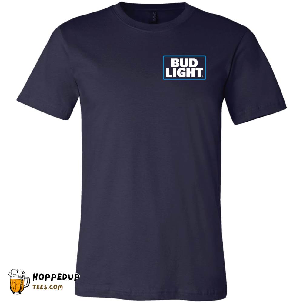 Bud Light Square Logo Navy Cotton Tee HU