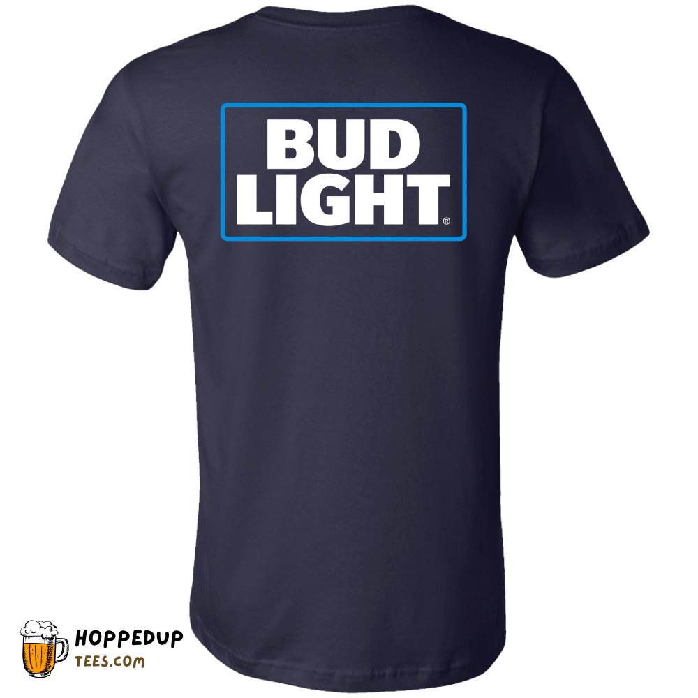 Bud Light Square Logo Navy Cotton Tee HU