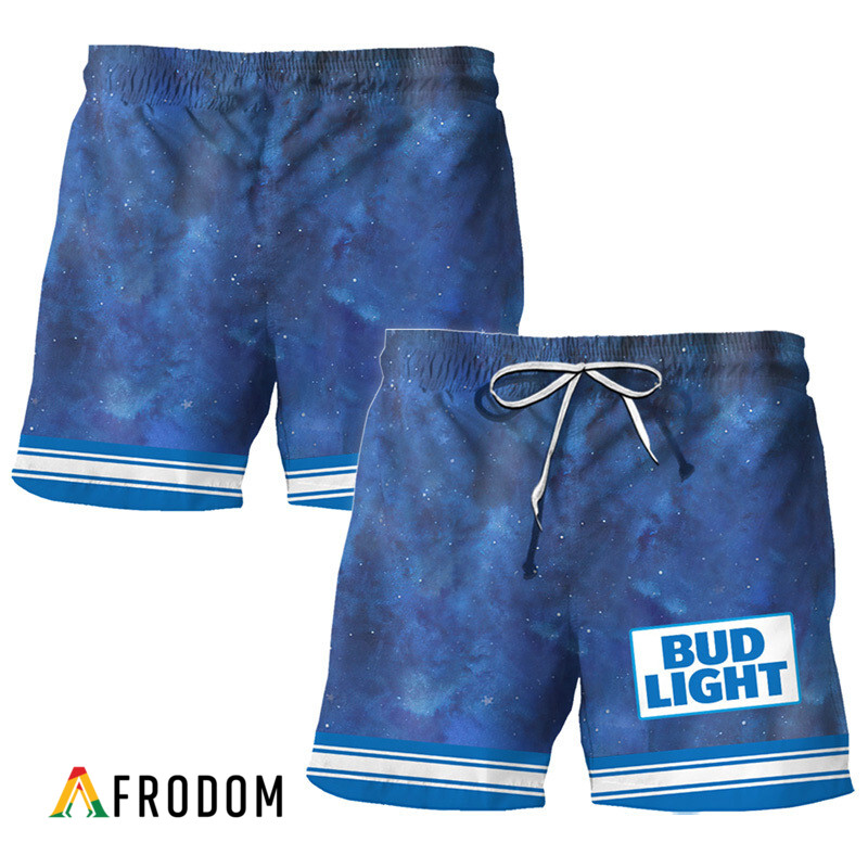 Bud Light Star Print Bermuda Hawaiian Shorts HU