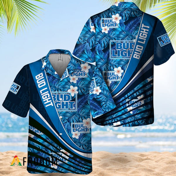 Bud Light Summer Aloha Tropical Hawaiian Shirt Edition HU