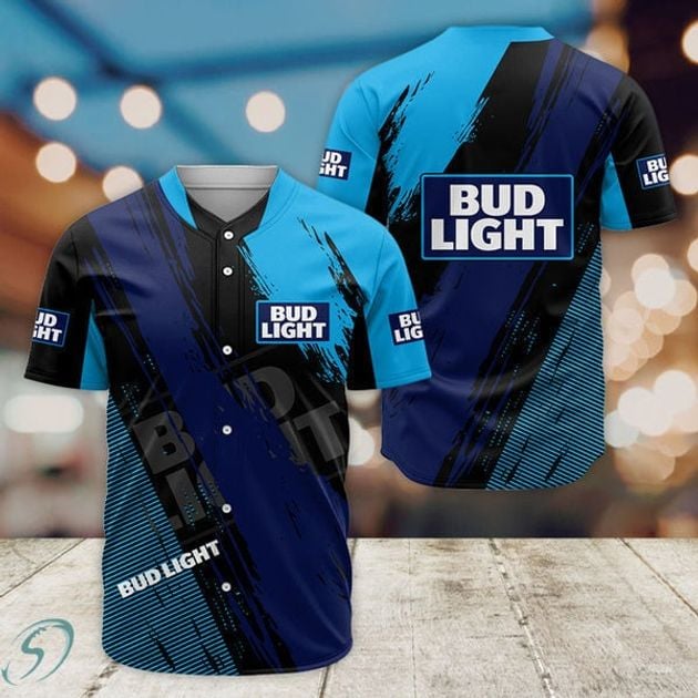 Bud Light Themed E-Sports Gaming Baseball Jersey HU