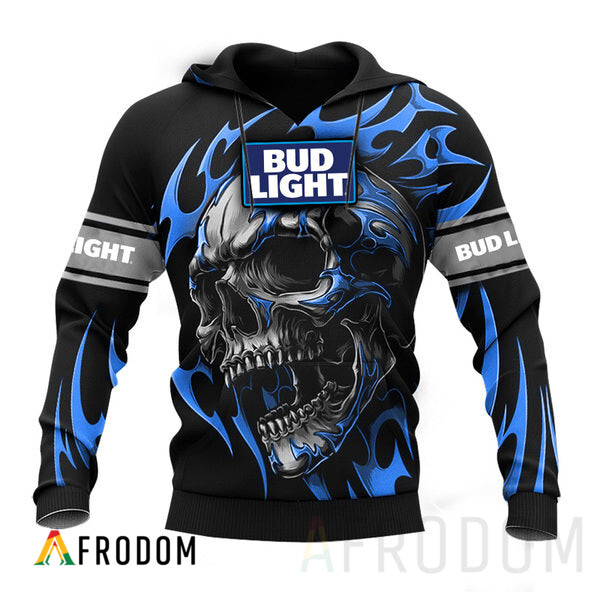 Bud Light Vintage Skull Artwork Hoodie HU