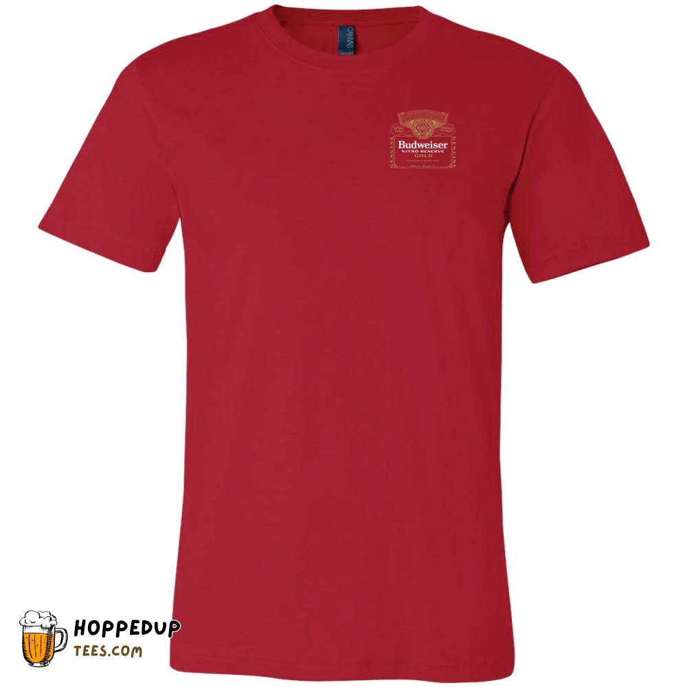 Bud Nitro Reserve Gold Label Red Two-Sided Tee HU