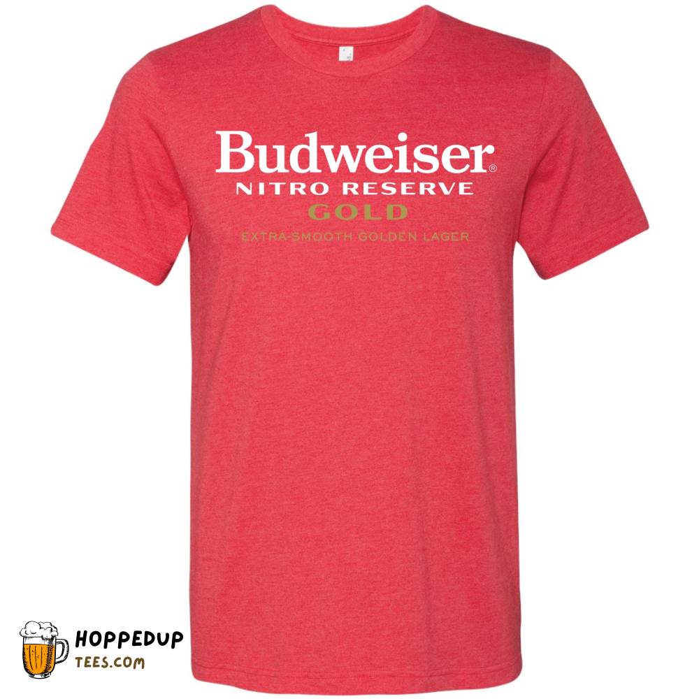 Bud Nitro Reserve Gold Logo Ash Tee Collection HU