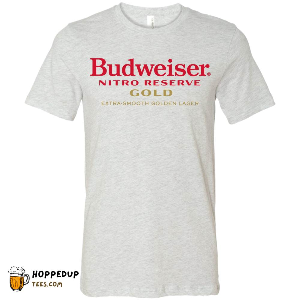 Bud Nitro Reserve Gold Logo Ash Tee Collection HU