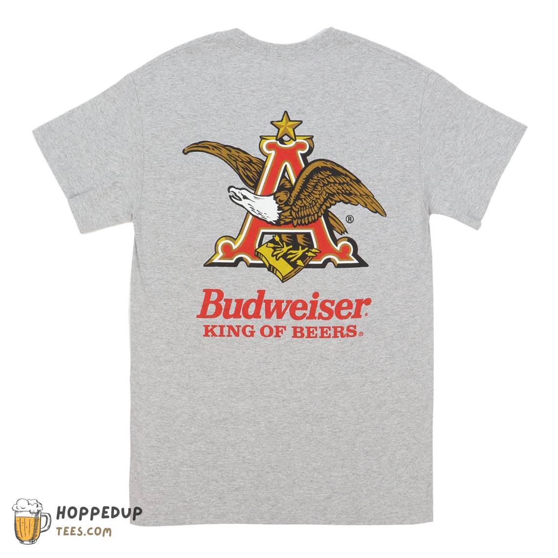 Budweiser A And Eagle Pocket With On Back Graphic Tees