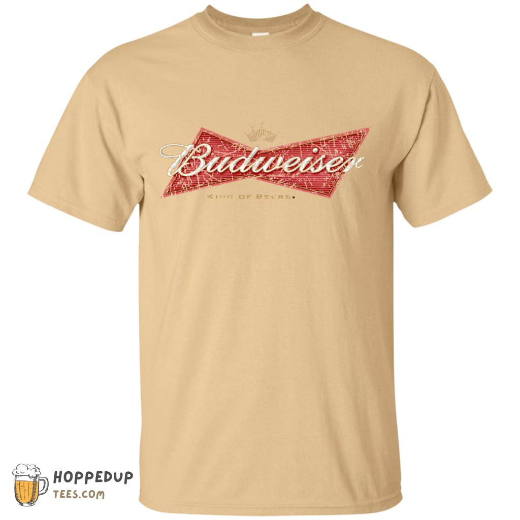 Budweiser Beer Brand Label TShirts HoppedUp Tees