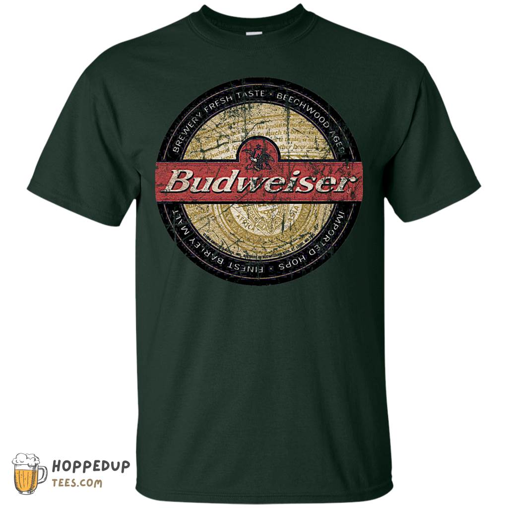 Budweiser Beer Brand Label T-shirts Beer Lover Gifts