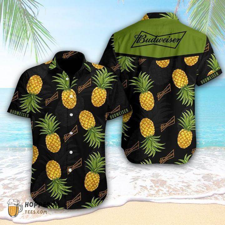 Budweiser Beer Pineapple Hawaiian Shirt